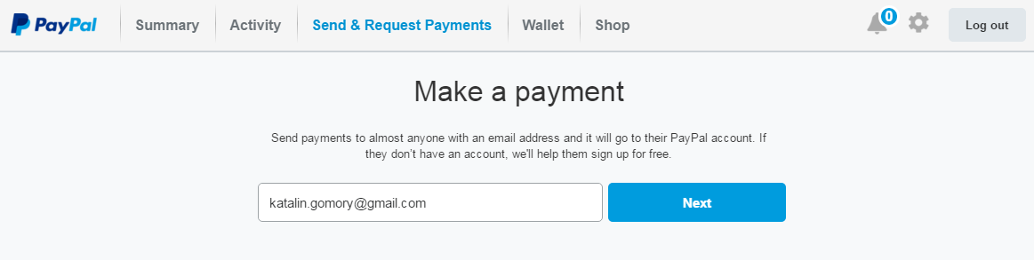 Fizetés és pénz igénylése online – PayPal