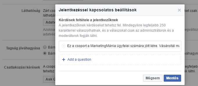függőben lévő opciók